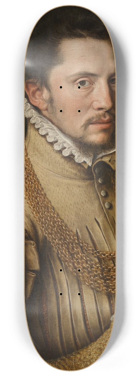 Antonis Mor - Portrait of a Man 8.25 inch art skate deck