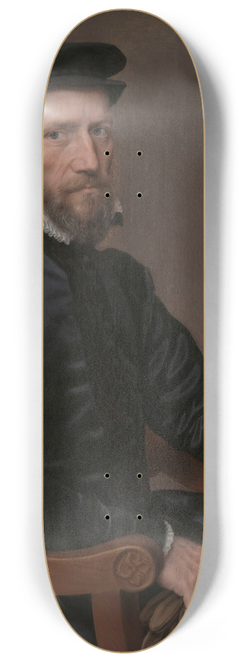 Antonis Mor - Portrait of Sir Thomas Gresham 8.25 inch art skate deck