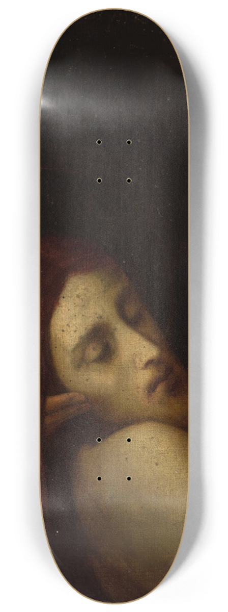 Pantaleon Szyndler - Head of Christ  Pieta fragment 8.25 inch art skate deck