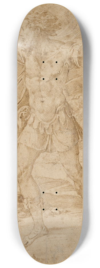 Parmigianino - David with the Head of Goliath 8.25 inch art skate deck
