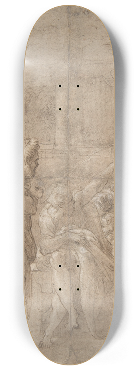 Parmigianino - The Adoration of the Shepherds 8.25 inch art skate deck