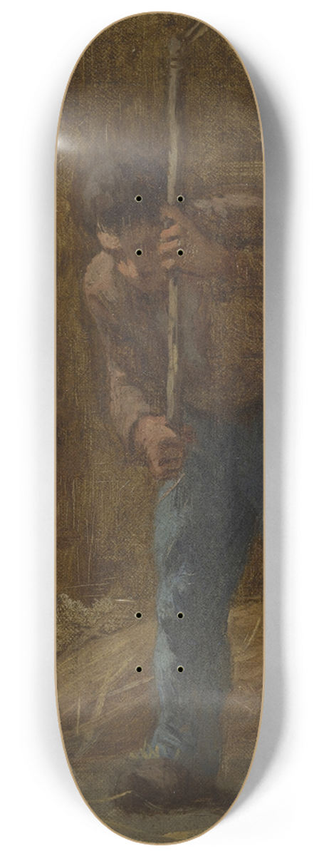 Paul Albert Baudouin - Histoire du bl; Le Battage 8.25 inch art skate deck