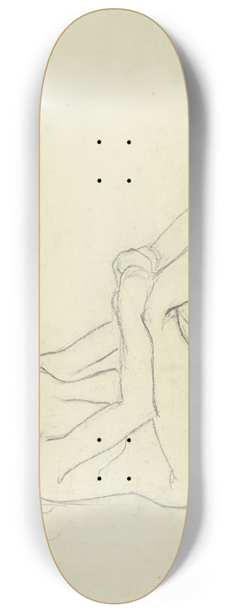 Paula Modersohn-Becker - Am Boden sitzender Frauenakt 8.25 inch art skate deck