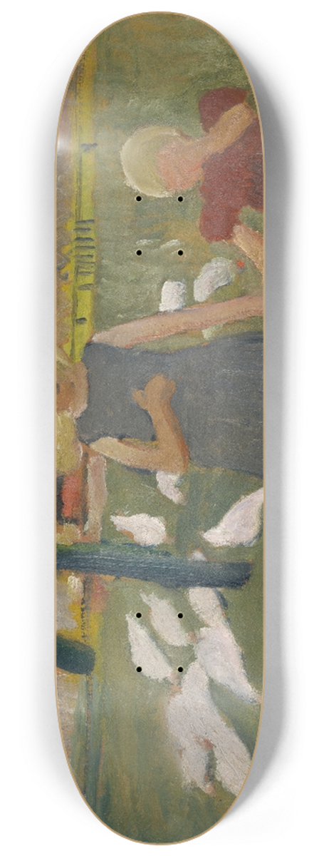 Paula Modersohn-Becker - Kids with Geese 8.25 inch art skate deck