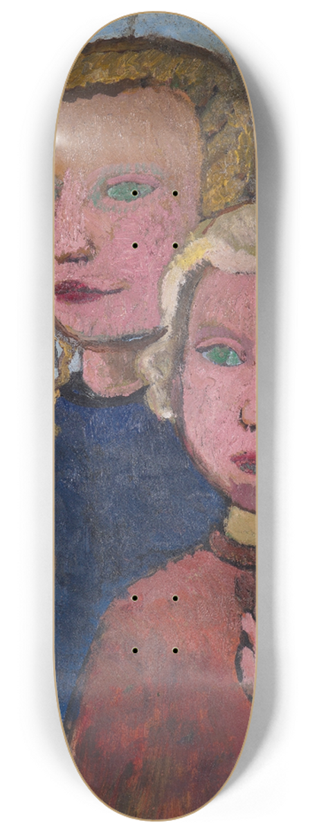 Paula Modersohn-Becker - Two Girls in Front of Birch Trees 8.25 inch art skate deck