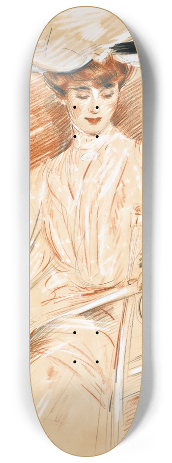 Paul Csar Helleu - LeParasol 8.25 inch art skate deck