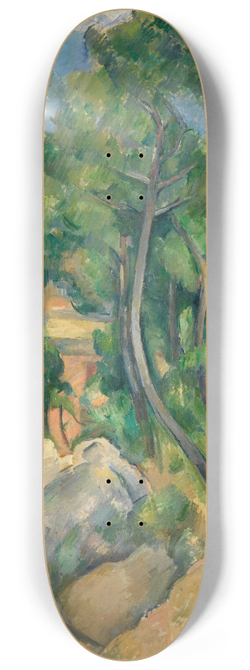 Paul Czanne - Blick auf das Meer bei LEstaque 8.25 inch art skate deck