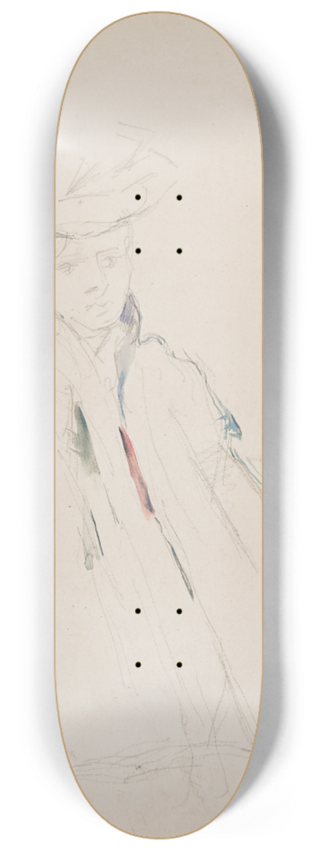 Paul Czanne - Femme  la mante 8.25 inch art skate deck