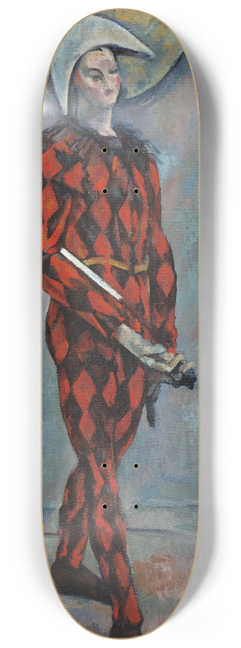 Paul Czanne - Harlequin 8.25 inch art skate deck