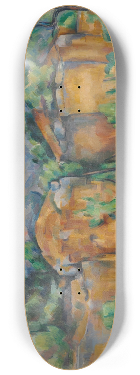 Paul Czanne - La Montagne Sainte-Victoire vue de la carrire Bibmus 8.25 inch art skate deck