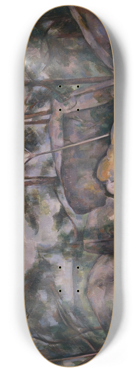 Paul Czanne - Rocks in the Forest 8.25 inch art skate deck