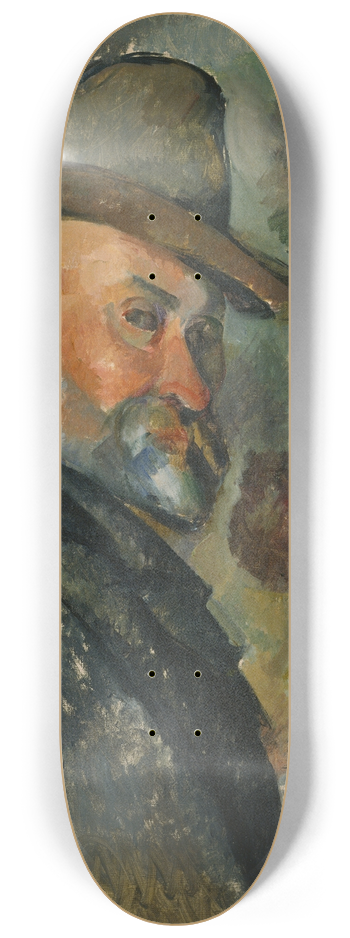 Paul Czanne - Self-Portrait with a Hat 8.25 inch art skate deck
