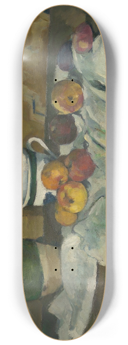 Paul Czanne - Still Life with Jar, Cup, and Apples 8.25 inch art skate deck