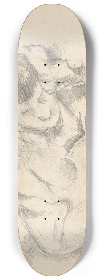 Paul Czanne - The Artists Son Leaning on his Elbow 8.25 inch art skate deck