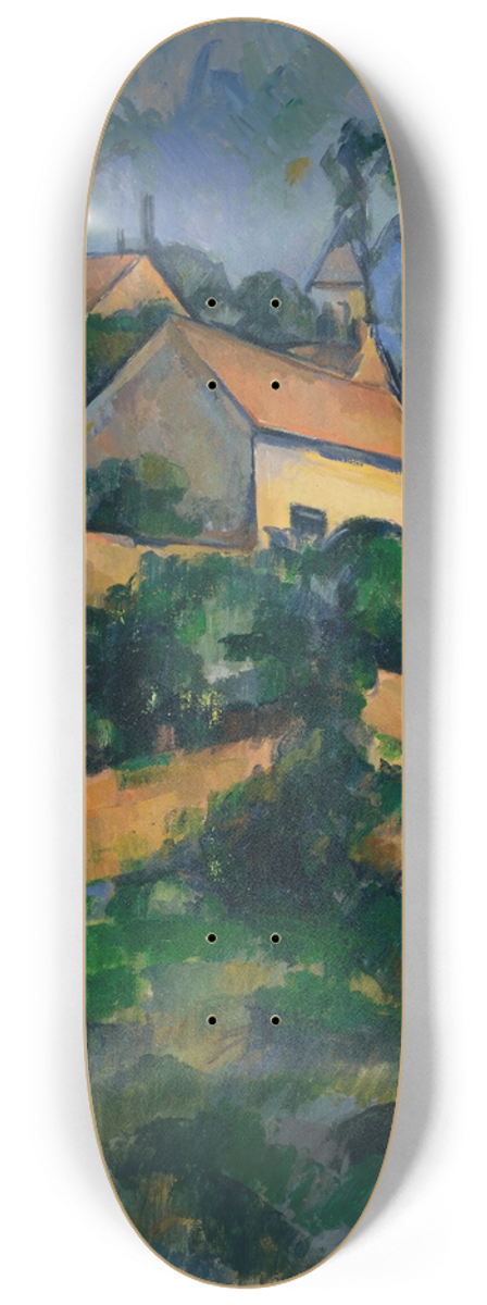 Paul Czanne - Turning Road at Montgeroult 8.25 inch art skate deck