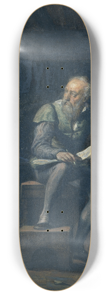 Paul Delaroche - Palissy in his Workshop 8.25 inch art skate deck