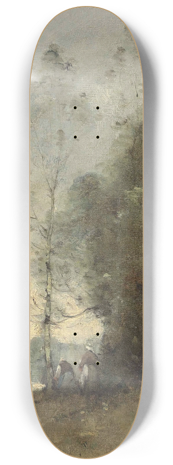 Paul Dsir Trouillebert - Personnages au bord de la Loire  Gennes 8.25 inch art skate deck