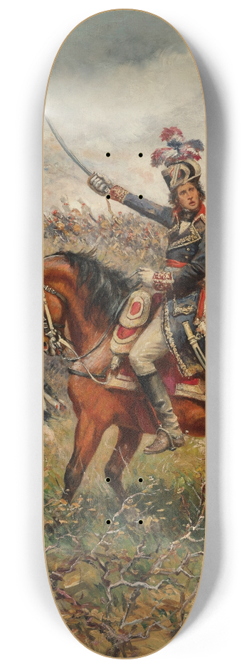Paul Emile Lon Perboyre - Le gnral Charles Pierre Franois Augereau  la bataille de Castiglione 8.25 inch art skate deck