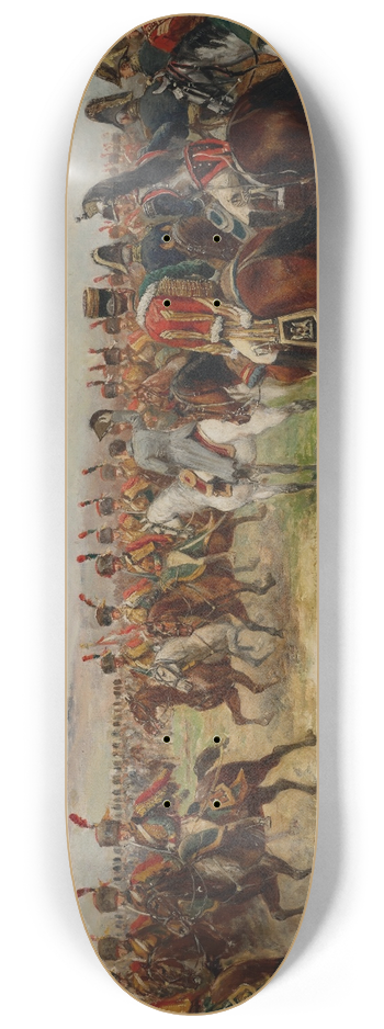 Paul Emile Lon Perboyre - Napolon parmi sa cavalerie 8.25 inch art skate deck