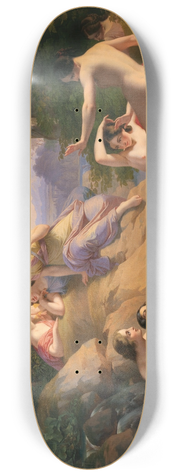 Paul Emil Jacobs - Diana and her Nymphs Bathing 8.25 inch art skate deck