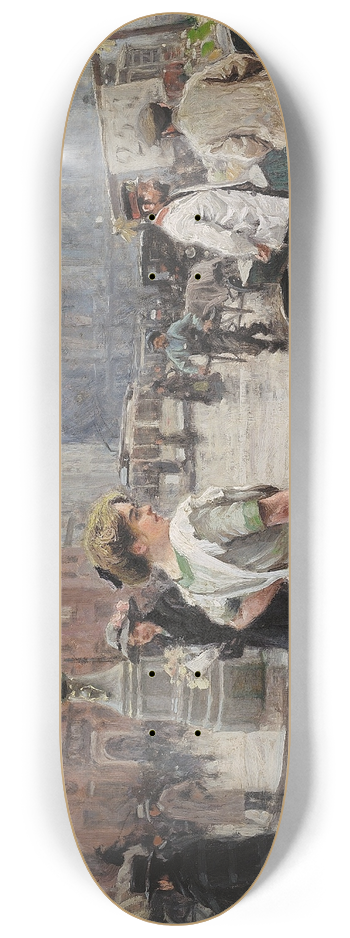 Paul Fischer - Kongens Nytorv med Musse p indkb 8.25 inch art skate deck