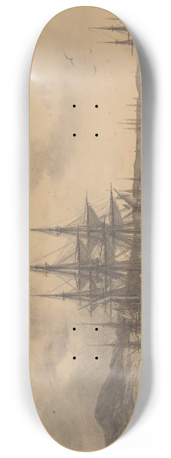 Anton Melbye - LEscadre Anglaise 8.25 inch art skate deck