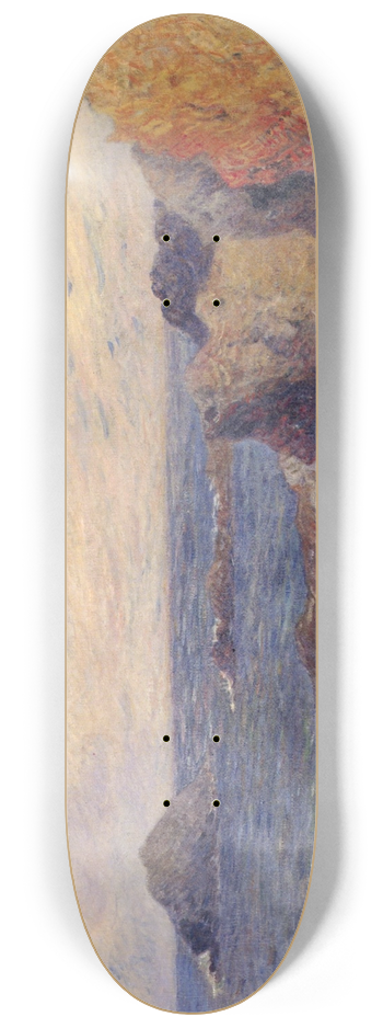 Paul Gauguin - La Cte rocheuse, ou Rochers au bord de la mer 8.25 inch art skate deck