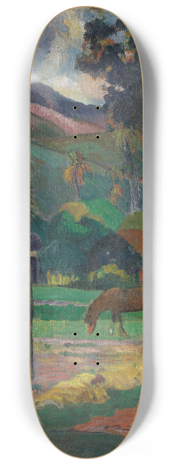 Paul Gauguin - Tahitian Landscape 8.25 inch art skate deck
