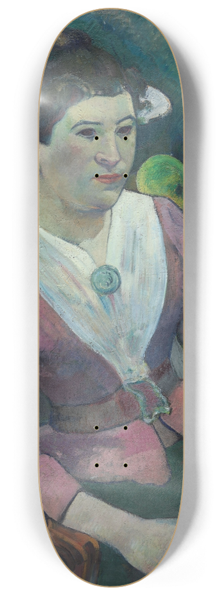 Paul Gauguin - Woman in front of a Still Life by Czanne 8.25 inch art skate deck