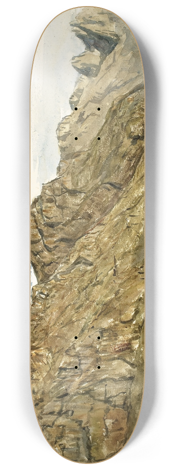 Paul Huet - Rock Cliffs along the Romanche 8.25 inch art skate deck