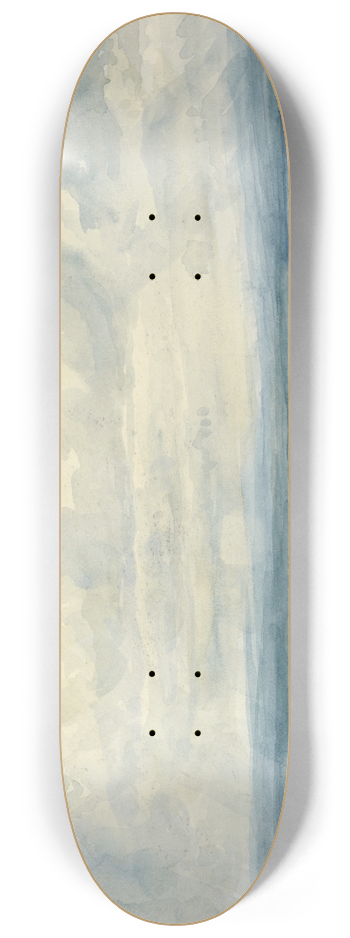 Paul Huet - View of a Valley in Normandy 8.25 inch art skate deck