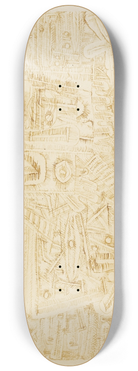 Paul Klee - Bazar-Stilleben (Bazaar still life) 8.25 inch art skate deck