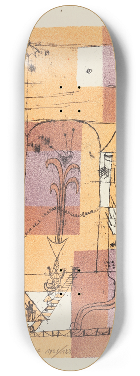 Paul Klee - Hoffmanneske Szene 8.25 inch art skate deck