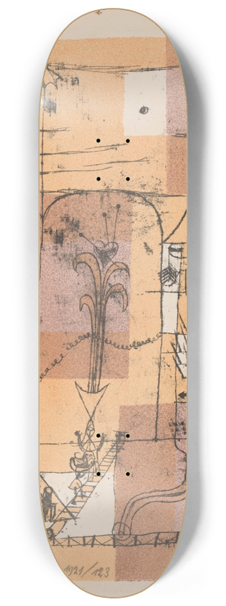Paul Klee - Hoffmannesque Scene 8.25 inch art skate deck