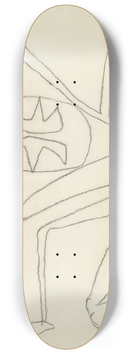 Paul Klee - Im Zeichen Der Teilung (Under TheSign Of Division) 8.25 inch art skate deck