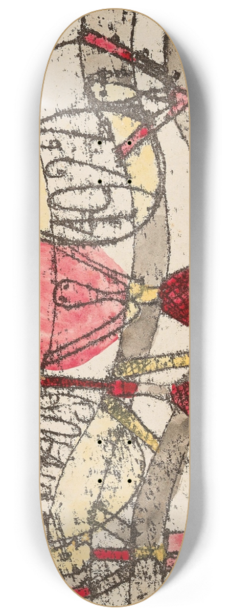 Paul Klee - Laternenfest Bauhaus 8.25 inch art skate deck