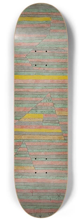Paul Klee - Monuments at G. 8.25 inch art skate deck