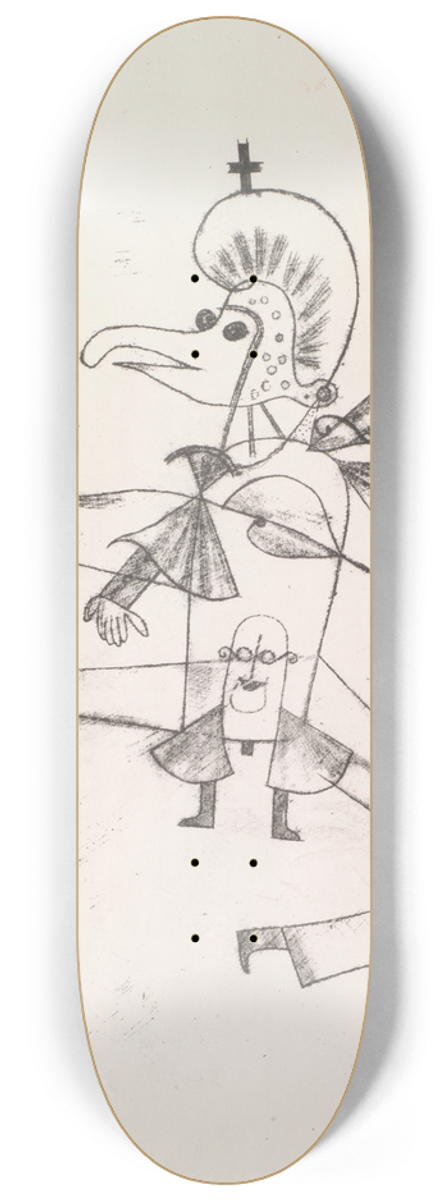 Paul Klee - Narretei 8.25 inch art skate deck