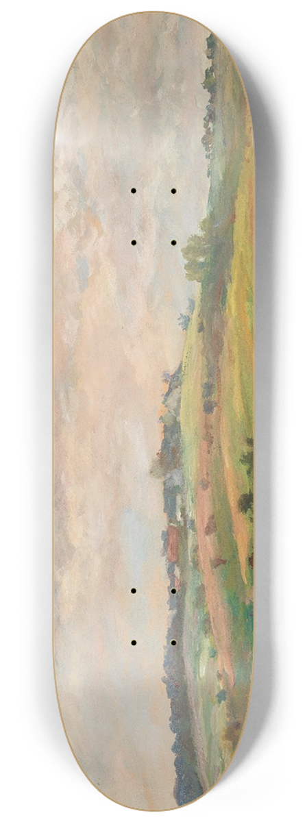 Antonn Slavek - Follower Pasture Landscape In The Summer Light 8.25 inch art skate deck