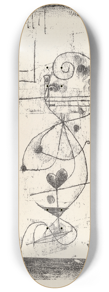 Paul Klee - Queen of Hearts (Herzdame) 8.25 inch art skate deck