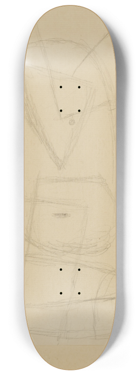 Paul Klee - Robuster Narr (Robust Fool) 8.25 inch art skate deck