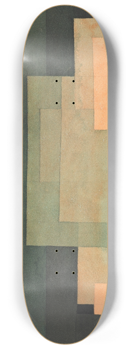 Paul Klee - The Firmament Above the Temple 8.25 inch art skate deck