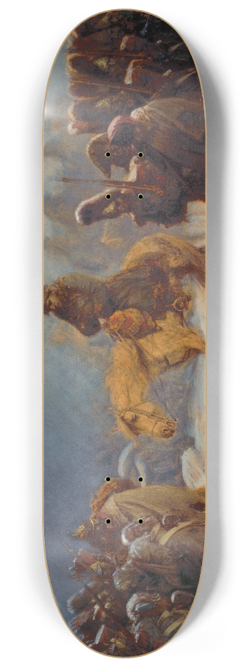 Adolf Northen - Napoleons Retreat From Russia 8.25 inch art skate deck