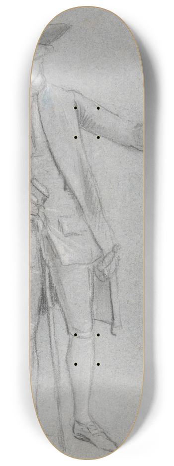 Paul Sandby - Portrait of Thomas Sandby, R.A., the Artists Brother 8.25 inch art skate deck