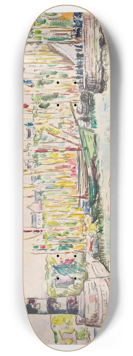 Paul Signac - Groix, le phare 8.25 inch art skate deck