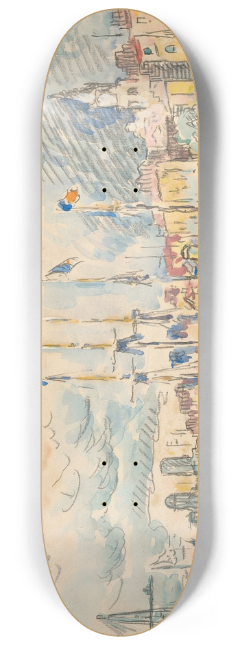 Paul Signac - Marseille, le quai 8.25 inch art skate deck