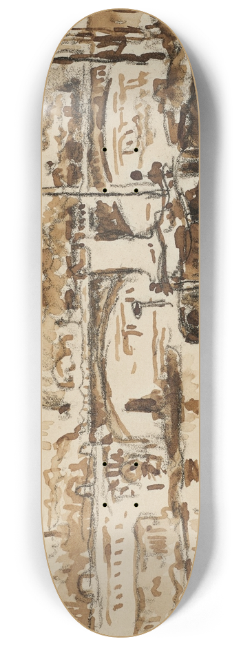 Paul Signac - Paris, le pont de Grenelle 8.25 inch art skate deck