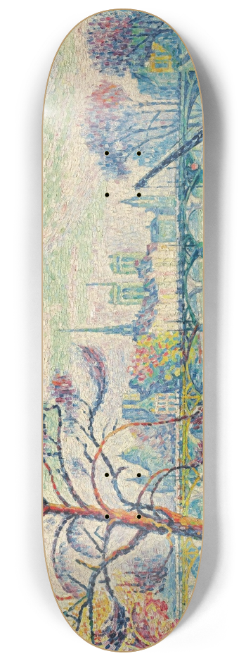 Paul Signac - Pont Des Arts (Paris) 8.25 inch art skate deck