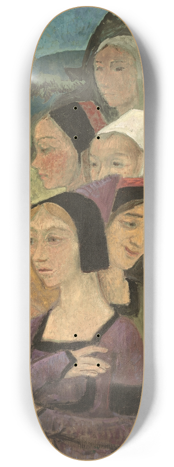 Paul Srusier - Fragment dcor, ttes ou Une distribution des Pentacles 8.25 inch art skate deck