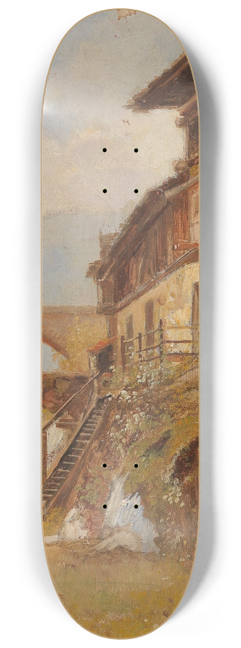 Paul Unbereit - Tyrolean Motif 8.25 inch art skate deck